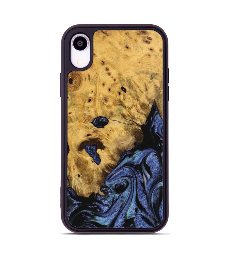 iPhone Xr Wood Phone Case - Tessie (Blue, 740370)