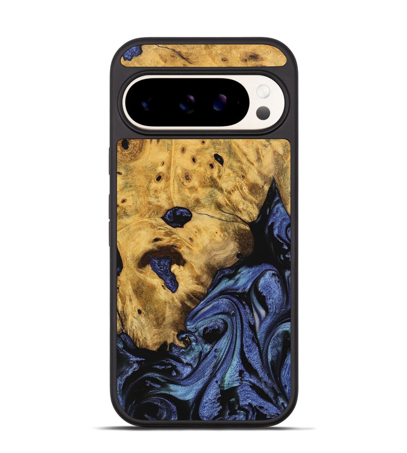 Pixel 9 Pro Wood Phone Case - Tessie (Blue, 740370)