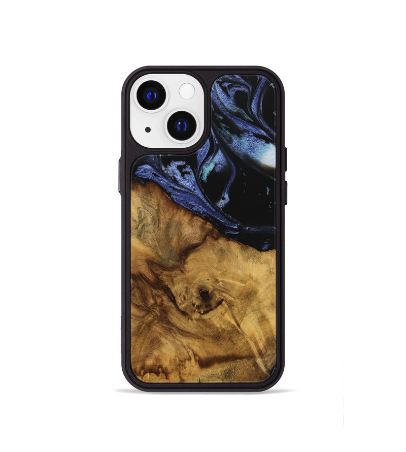 iPhone 13 mini Wood Phone Case - Kamryn (Blue, 740380)