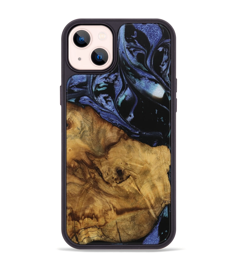 iPhone 14 Plus Wood Phone Case - Kamryn (Blue, 740380)