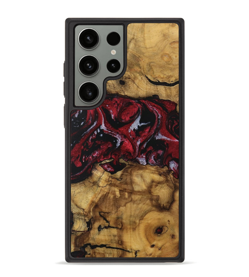 Galaxy S23 Ultra Wood Phone Case - Amalee (Red, 740397)