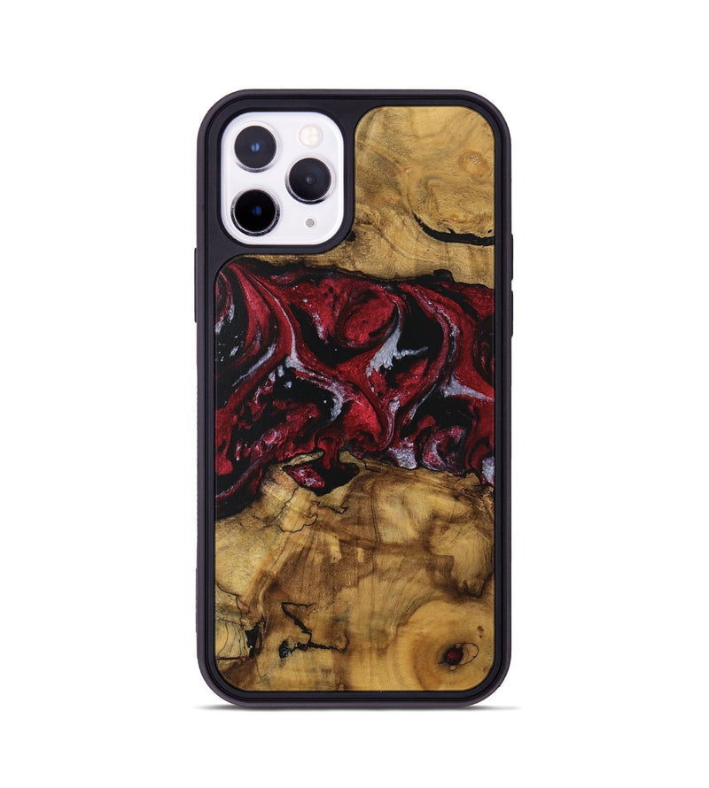 iPhone 11 Pro Wood Phone Case - Amalee (Red, 740397)