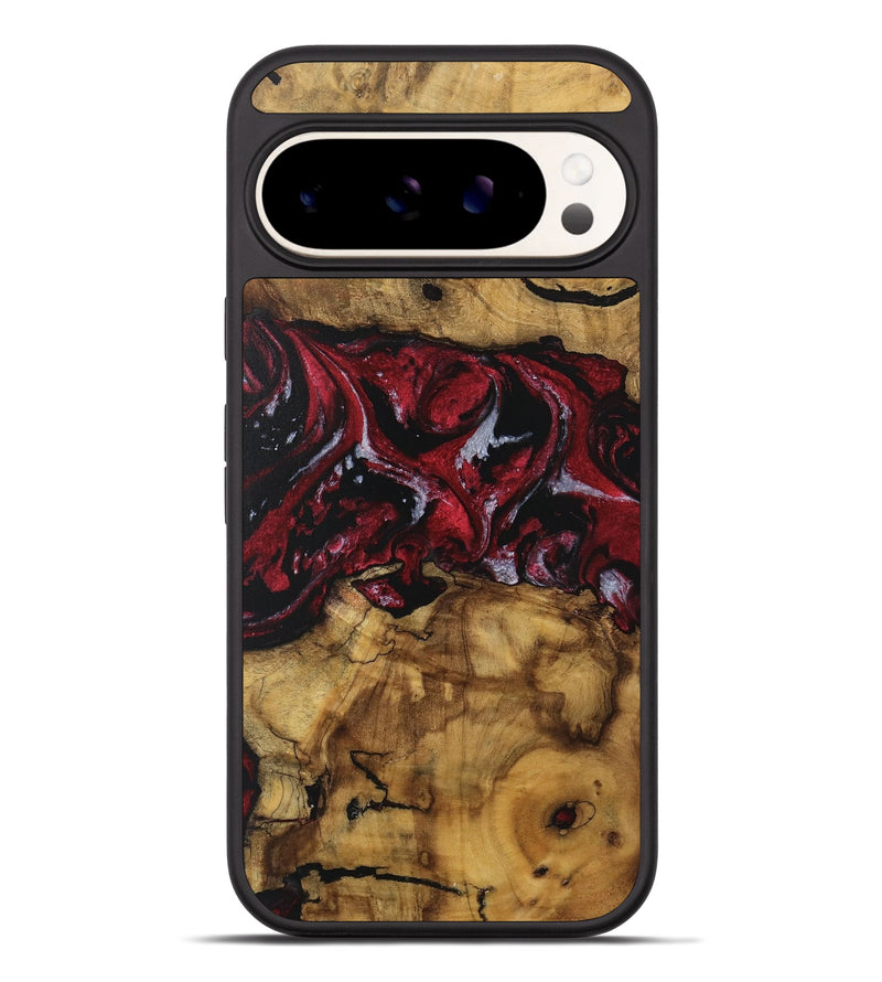 Pixel 9 Pro XL Wood Phone Case - Amalee (Red, 740397)