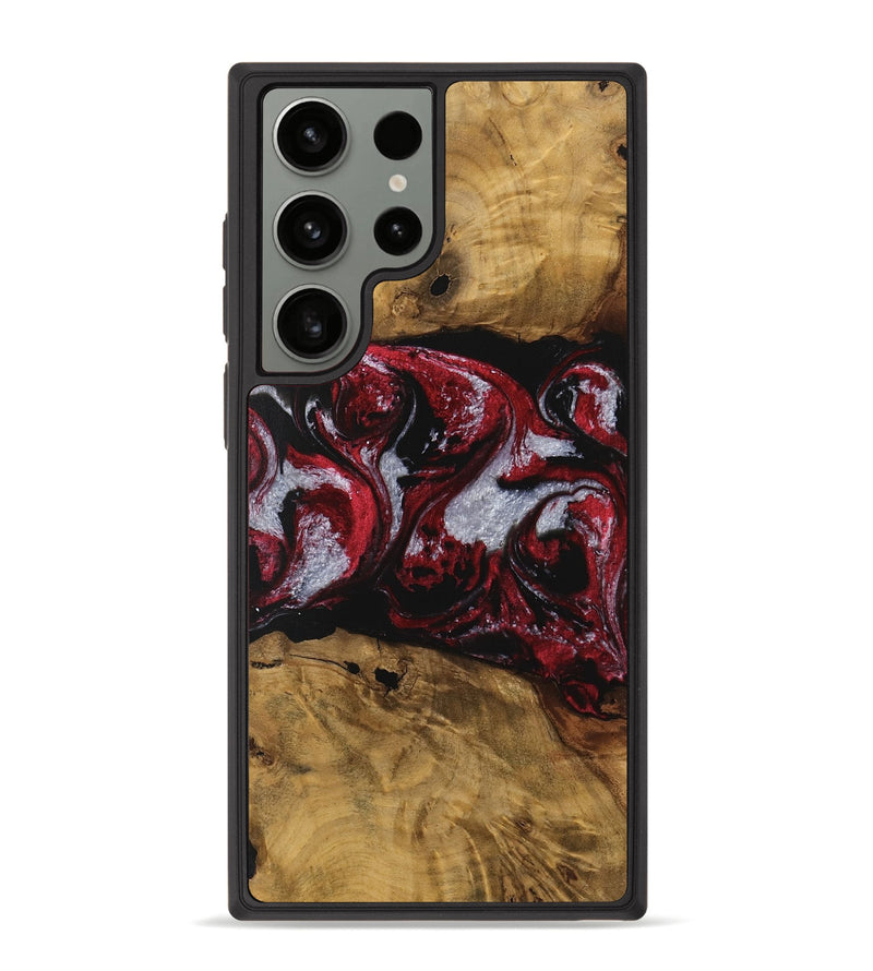 Galaxy S23 Ultra Wood Phone Case - Emlynn (Red, 740398)