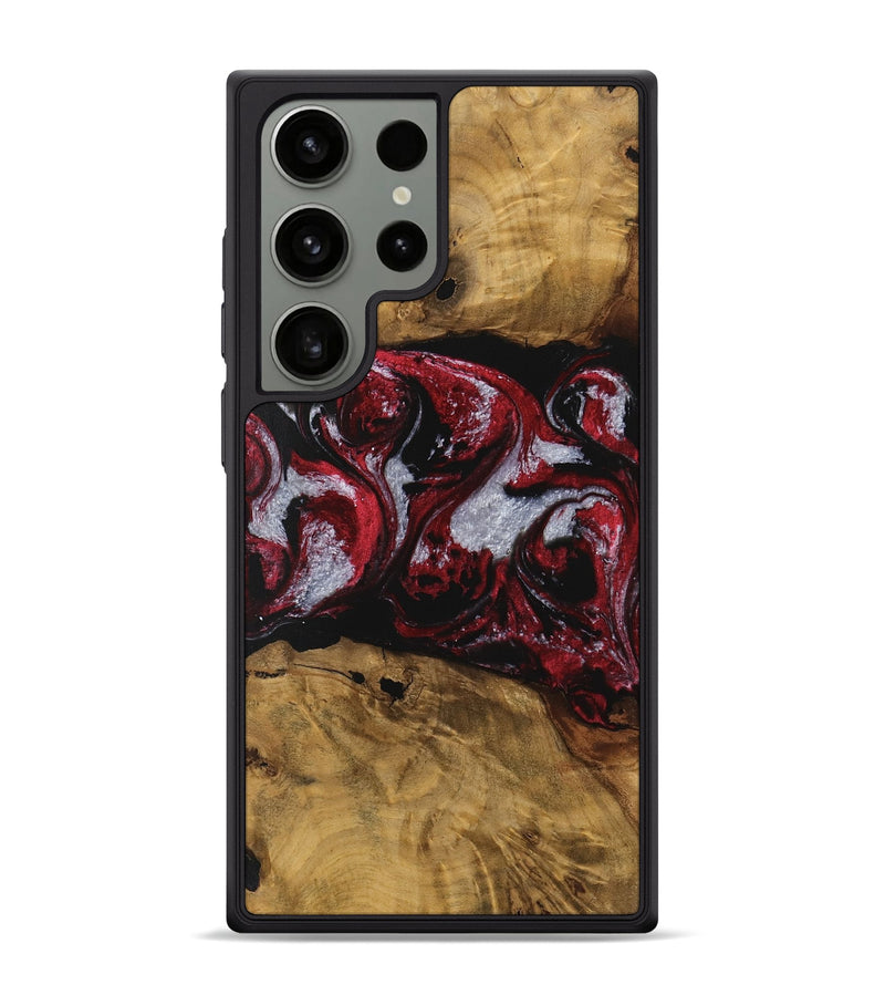 Galaxy S24 Ultra Wood Phone Case - Emlynn (Red, 740398)