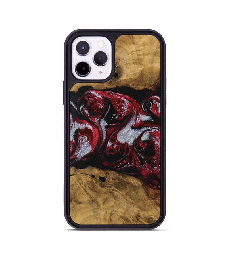 iPhone 11 Pro Wood Phone Case - Emlynn (Red, 740398)