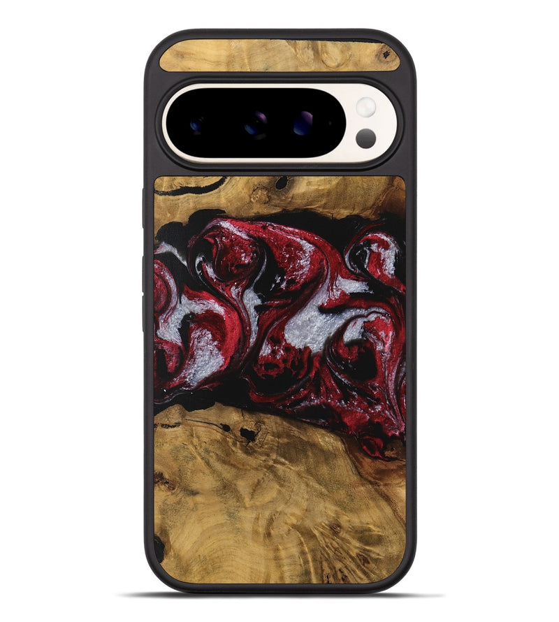 Pixel 9 Pro XL Wood Phone Case - Emlynn (Red, 740398)