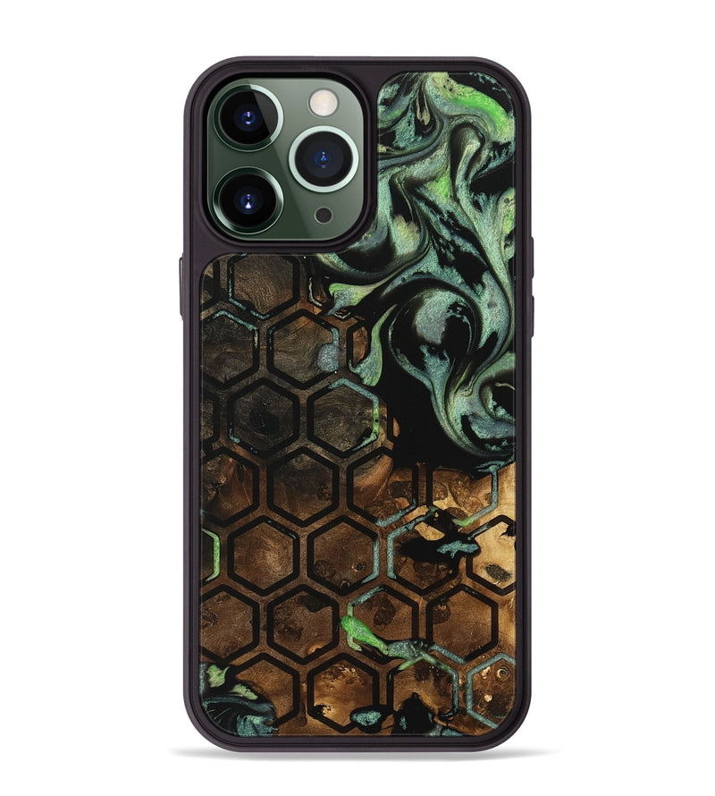 iPhone 13 Pro Max Wood Phone Case - Dequan (Pattern, 740402)