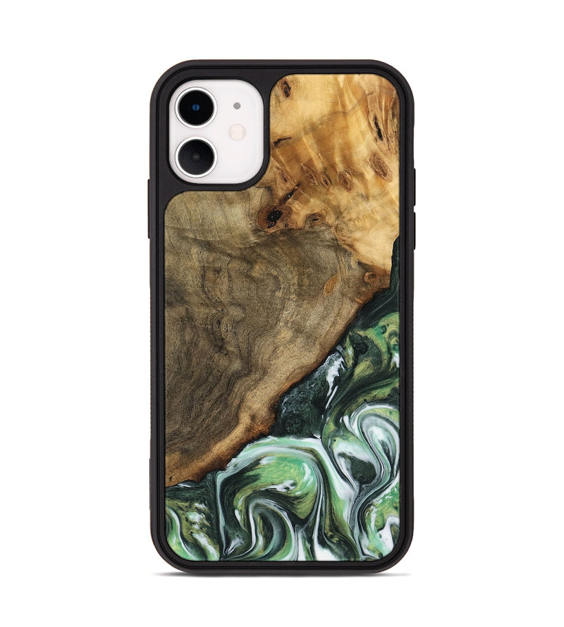 iPhone 11 Wood Phone Case - Doctor (Green, 740407)