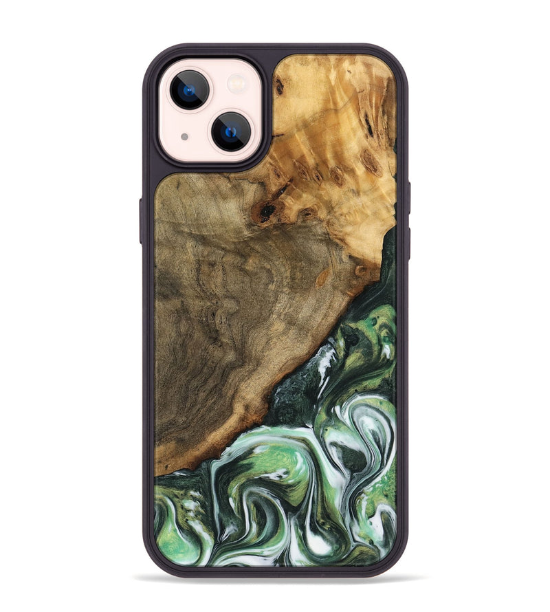 iPhone 14 Plus Wood Phone Case - Doctor (Green, 740407)