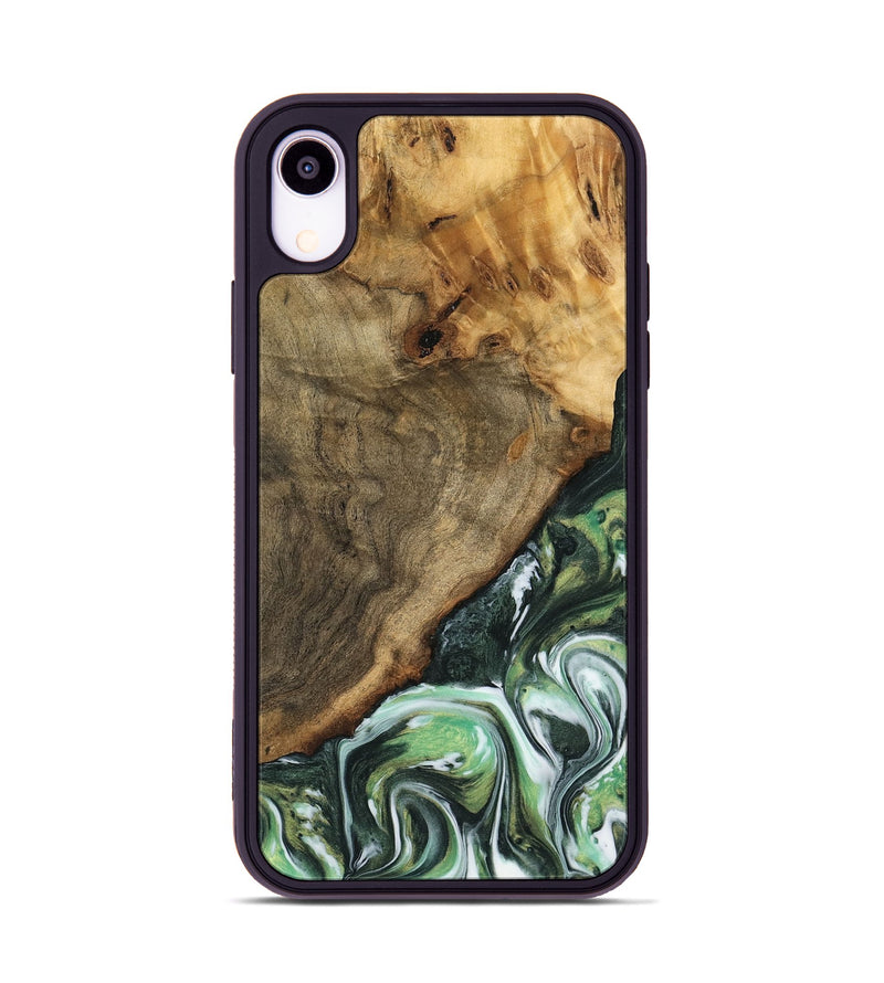 iPhone Xr Wood Phone Case - Doctor (Green, 740407)