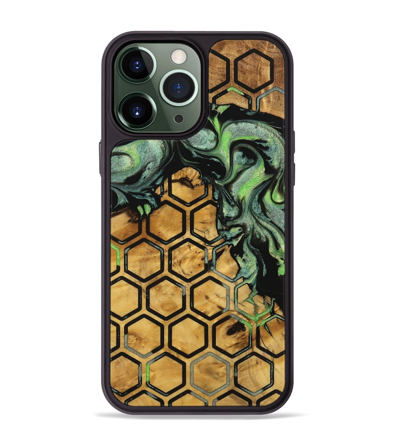 iPhone 13 Pro Max Wood Phone Case - Calli (Pattern, 740408)