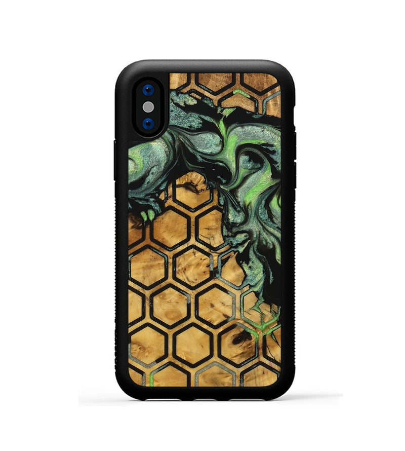 iPhone Xs Wood Phone Case - Calli (Pattern, 740408)