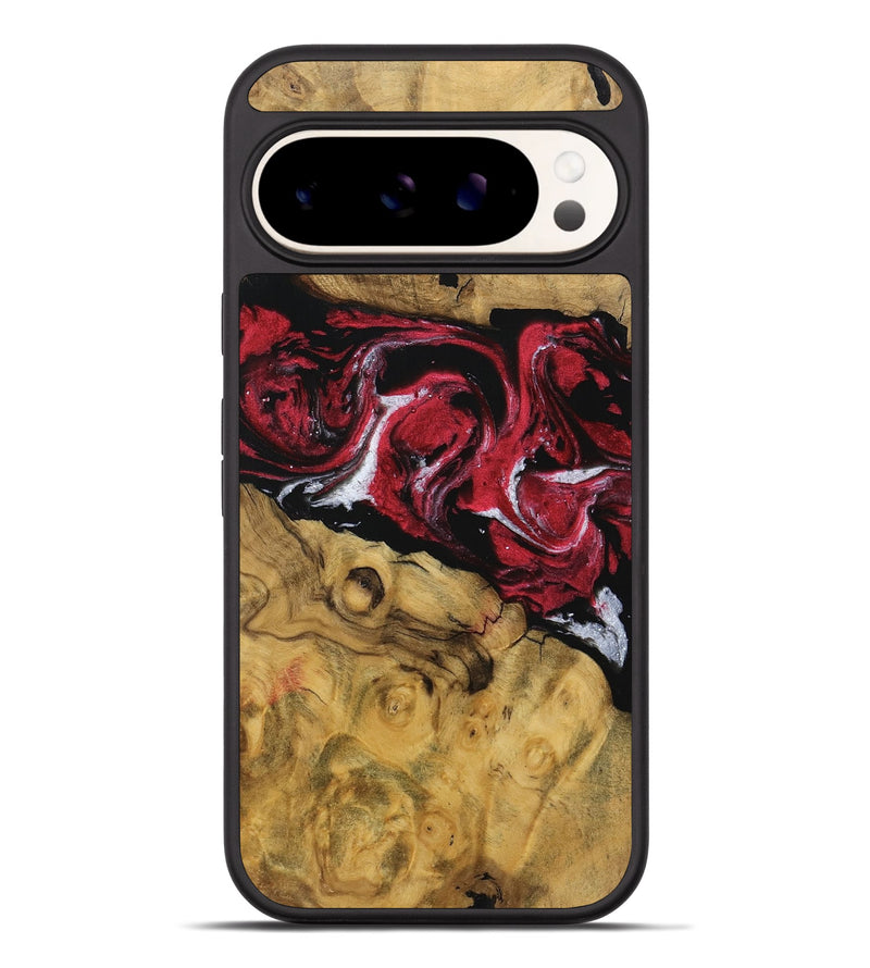 Pixel 9 Pro XL Wood Phone Case - Karissa (Red, 740409)