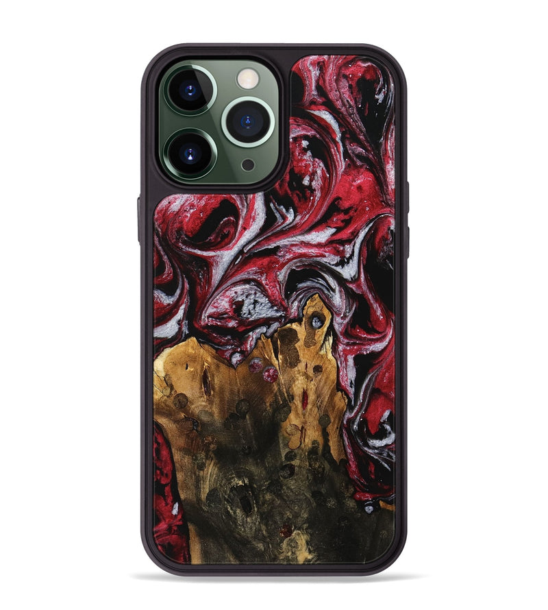 iPhone 13 Pro Max Wood Phone Case - Jodine (Red, 740411)