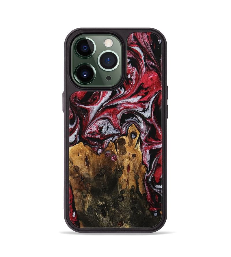 iPhone 13 Pro Wood Phone Case - Jodine (Red, 740411)