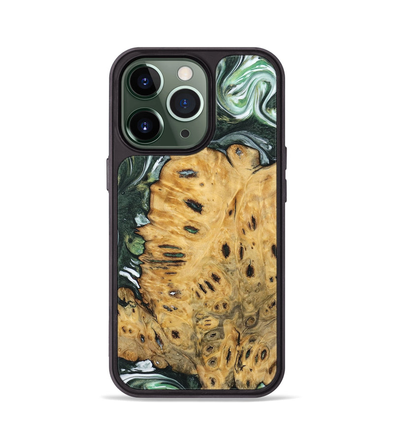 iPhone 13 Pro Wood Phone Case - Katy (Green, 740414)