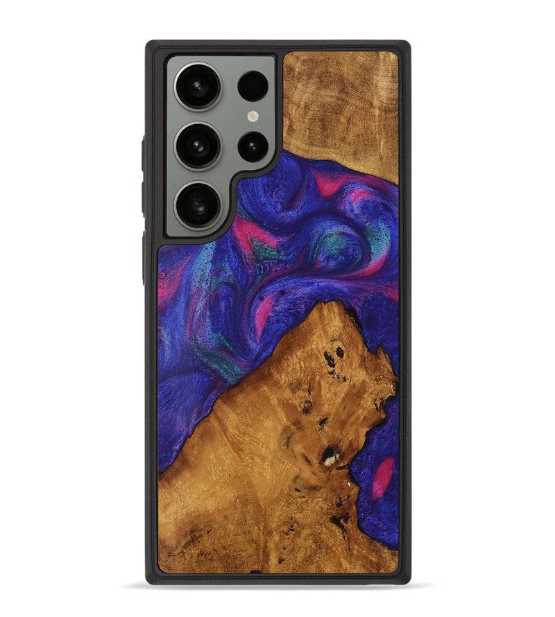 Galaxy S23 Ultra Wood Phone Case - Clemens (Purple, 740419)