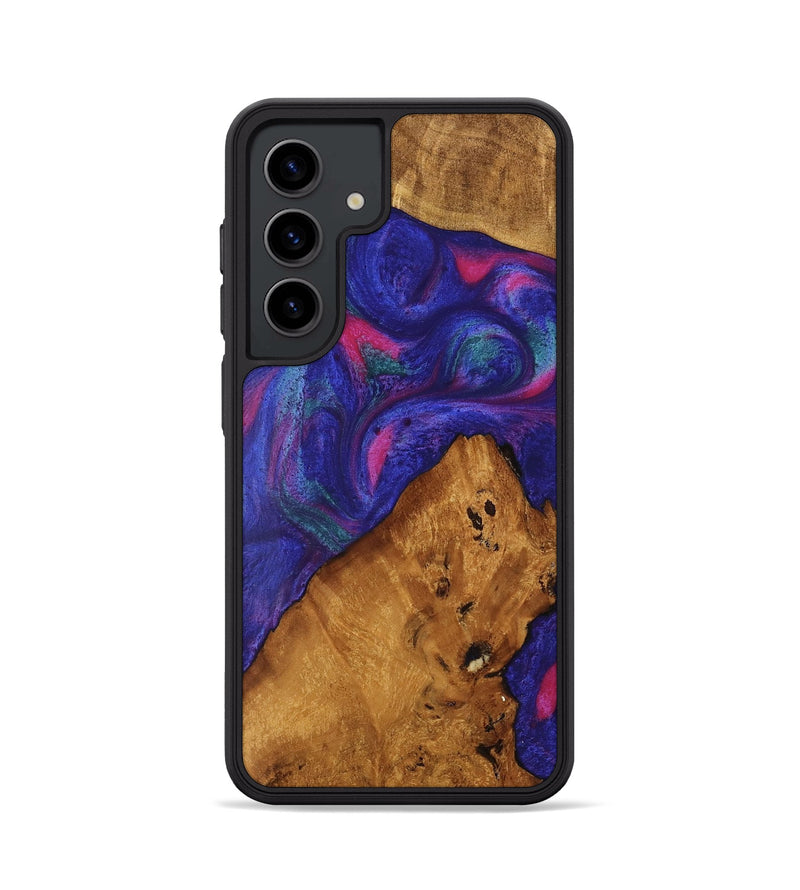 Galaxy S24 Wood Phone Case - Clemens (Purple, 740419)