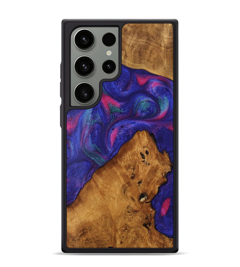 Galaxy S24 Ultra Wood Phone Case - Clemens (Purple, 740419)