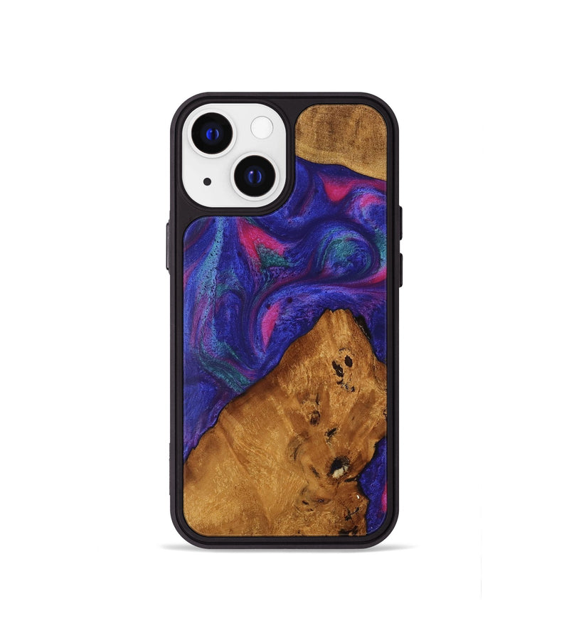 iPhone 13 mini Wood Phone Case - Clemens (Purple, 740419)