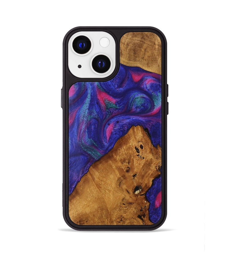 iPhone 13 Wood Phone Case - Clemens (Purple, 740419)