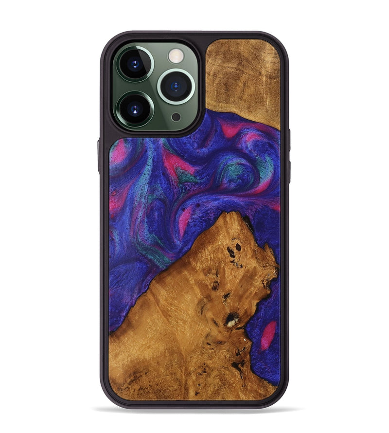 iPhone 13 Pro Max Wood Phone Case - Clemens (Purple, 740419)