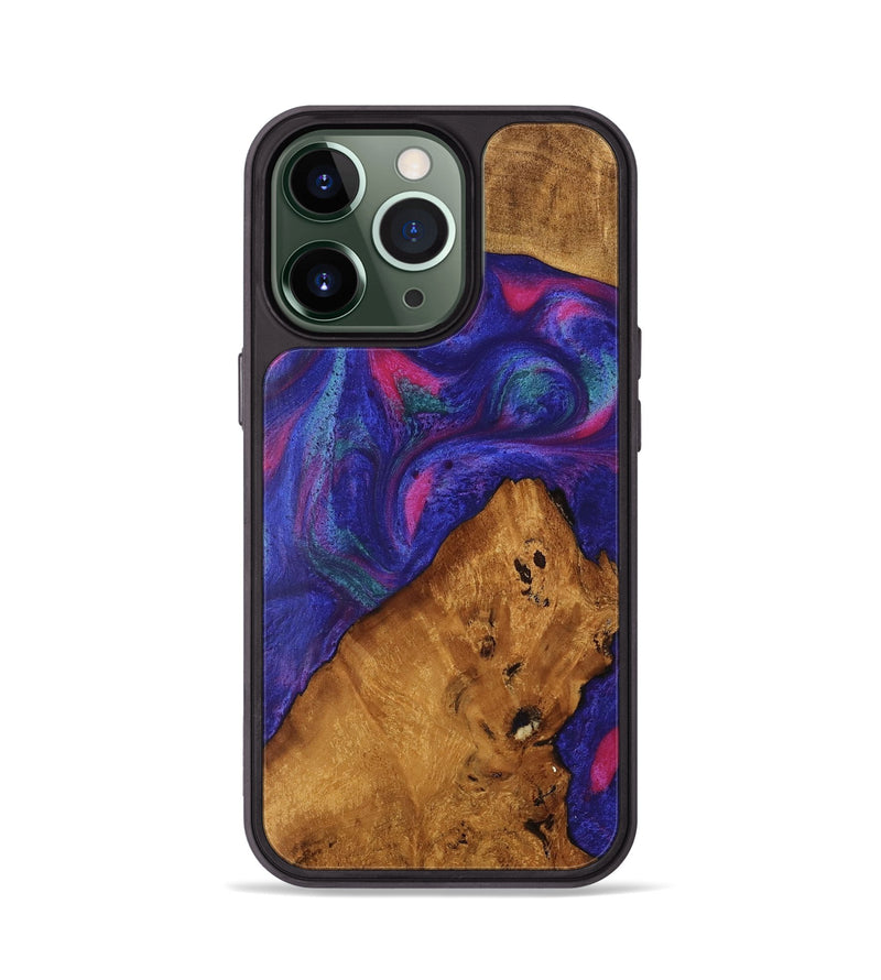 iPhone 13 Pro Wood Phone Case - Clemens (Purple, 740419)