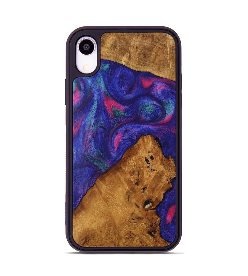 iPhone Xr Wood Phone Case - Clemens (Purple, 740419)