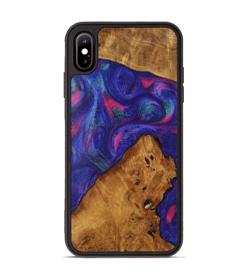 iPhone Xs Max Wood Phone Case - Clemens (Purple, 740419)