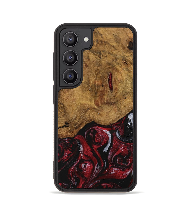 Galaxy S23 Wood Phone Case - Caesar (Red, 740441)