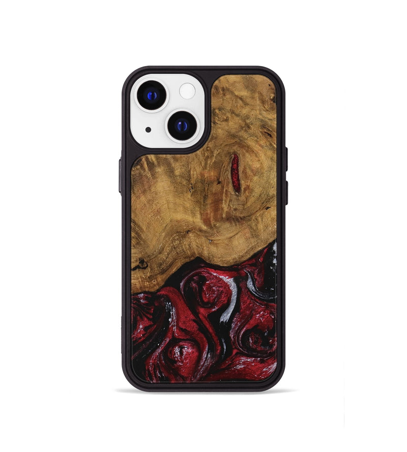 iPhone 13 mini Wood Phone Case - Caesar (Red, 740441)