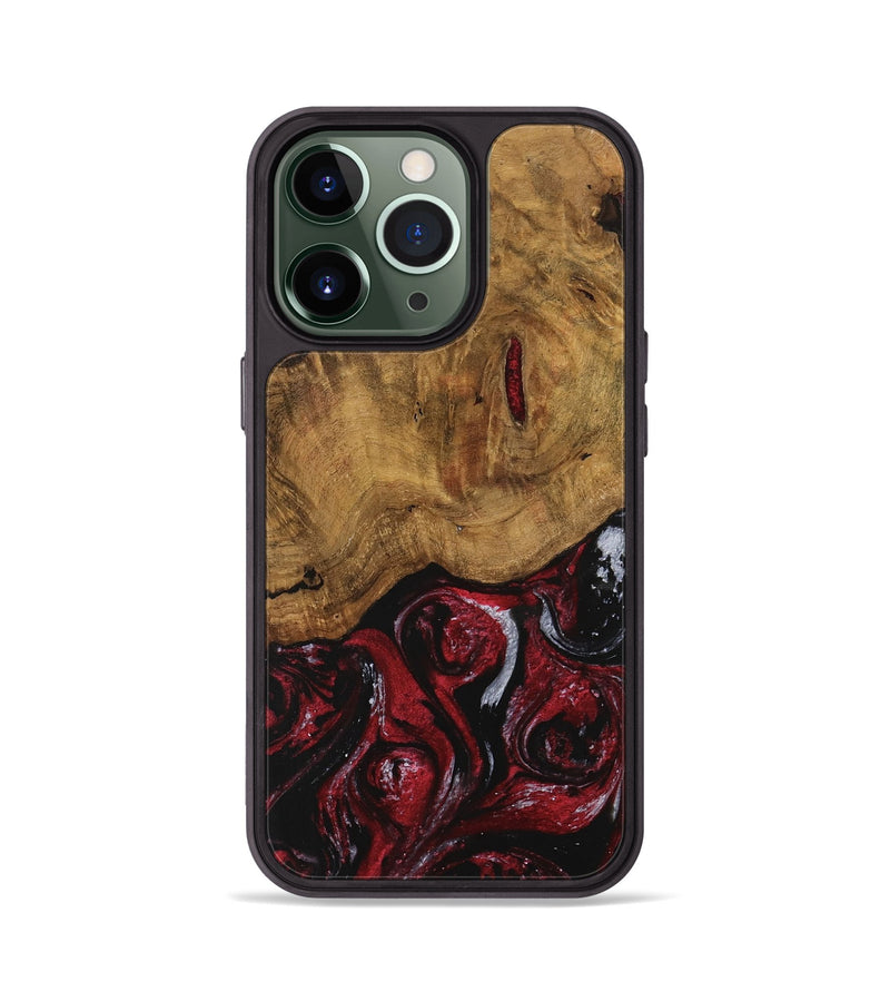 iPhone 13 Pro Wood Phone Case - Caesar (Red, 740441)