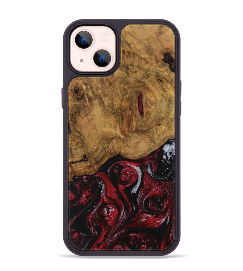 iPhone 14 Plus Wood Phone Case - Caesar (Red, 740441)