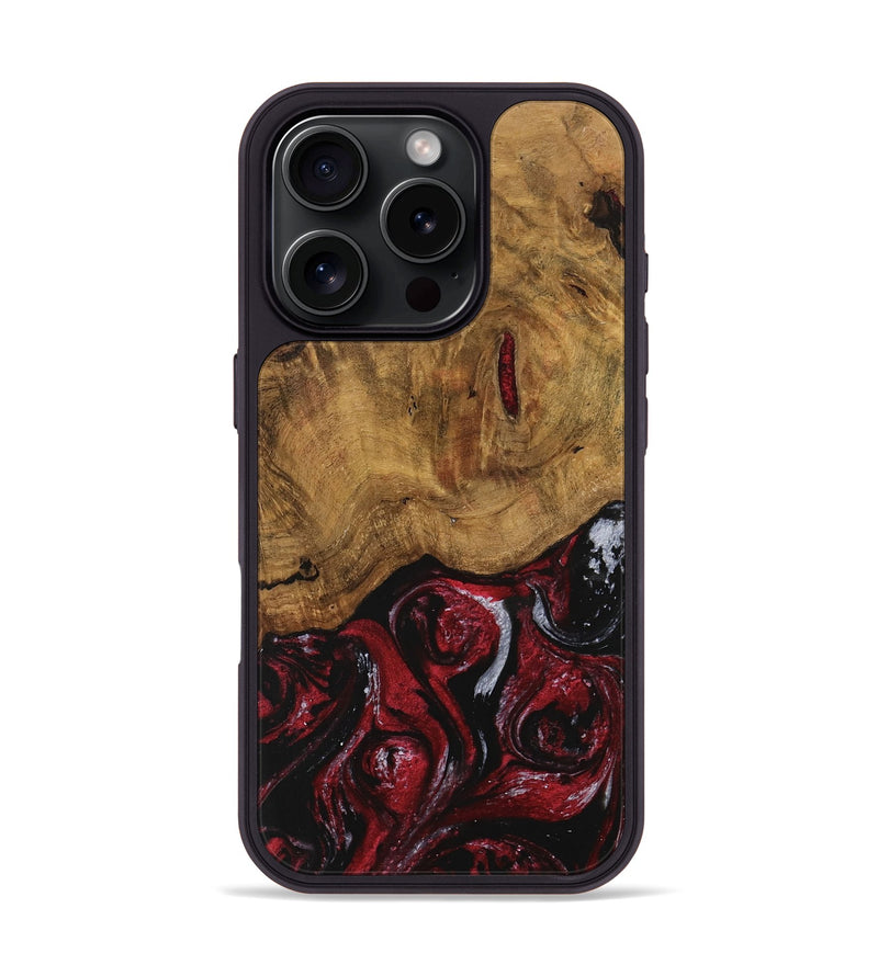 iPhone 16 Pro Wood Phone Case - Caesar (Red, 740441)