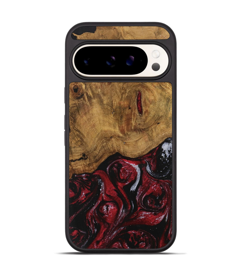 Pixel 9 Pro Wood Phone Case - Caesar (Red, 740441)