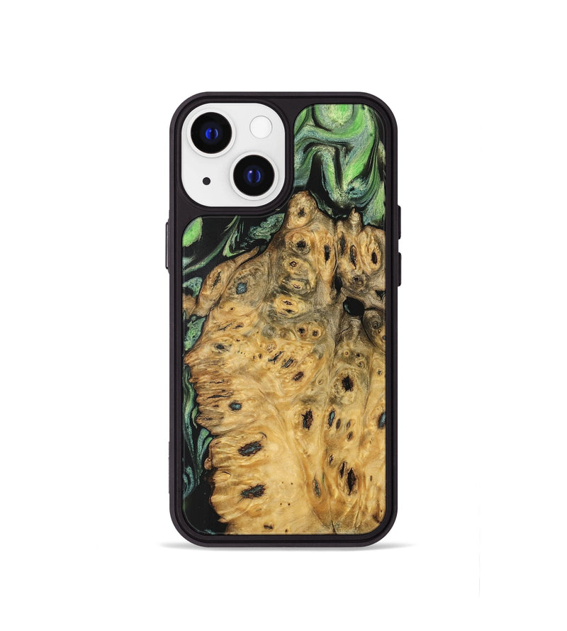 iPhone 13 mini Wood Phone Case - Azmina (Green, 740449)