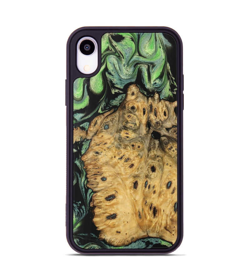 iPhone Xr Wood Phone Case - Azmina (Green, 740449)