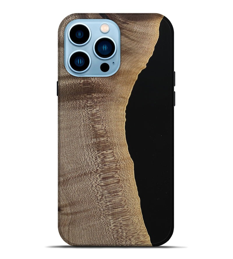 iPhone 14 Pro Max Wood Live Edge Phone Case - Dhiren (Wood Burl, 740578)