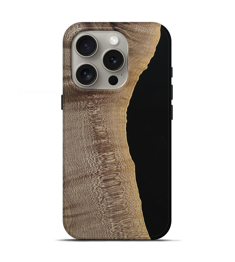 iPhone 16 Pro Wood Live Edge Phone Case - Dhiren (Wood Burl, 740578)