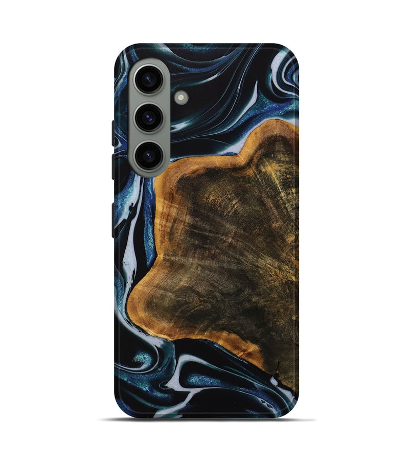 Galaxy S24 Wood Live Edge Phone Case - Behnam (Blue, 740580)