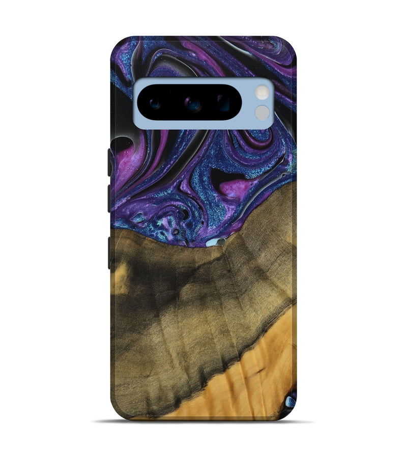 Pixel 8 Pro Wood Live Edge Phone Case - Mariska (Purple, 740583)