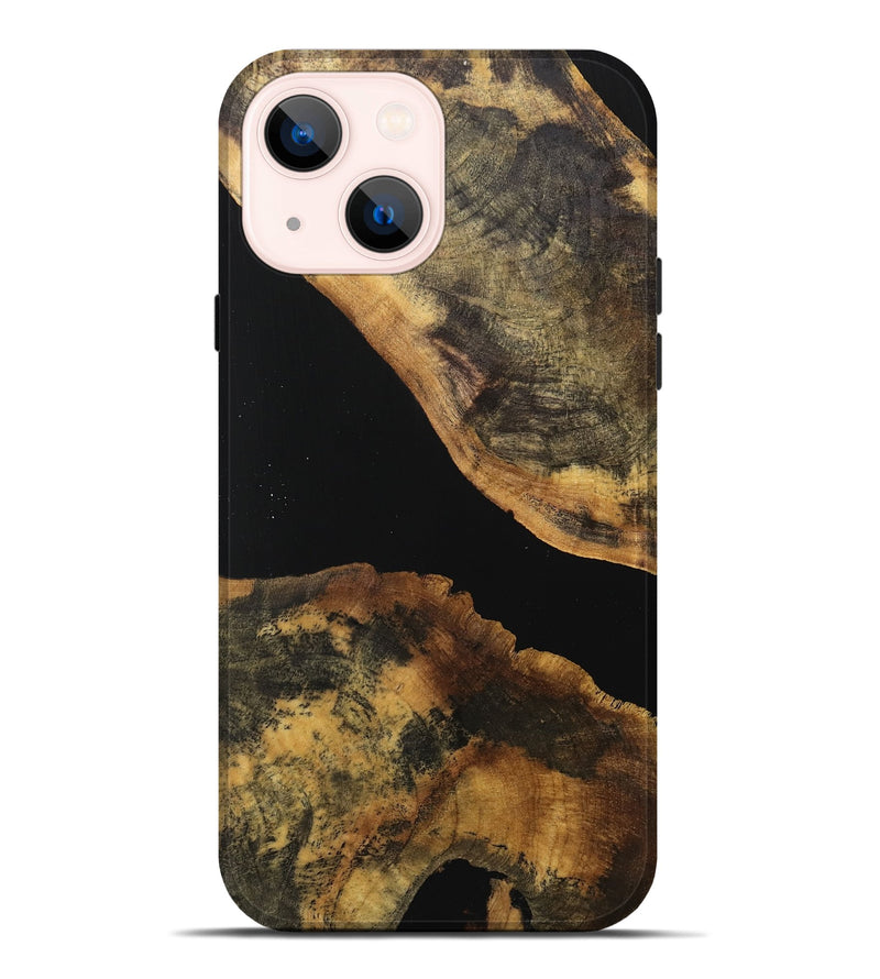 iPhone 14 Plus Wood Live Edge Phone Case - Lelah (Wood Burl, 740584)