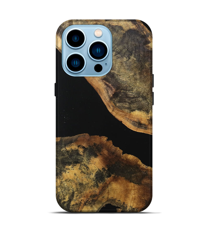 iPhone 14 Pro Wood Live Edge Phone Case - Lelah (Wood Burl, 740584)