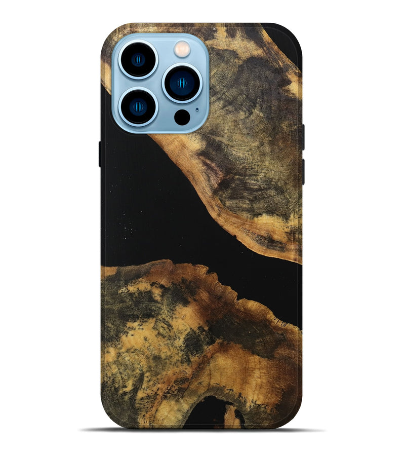 iPhone 14 Pro Max Wood Live Edge Phone Case - Lelah (Wood Burl, 740584)