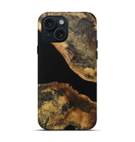 iPhone 15 Wood Live Edge Phone Case - Lelah (Wood Burl, 740584)