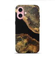 iPhone 16 Wood Live Edge Phone Case - Lelah (Wood Burl, 740584)