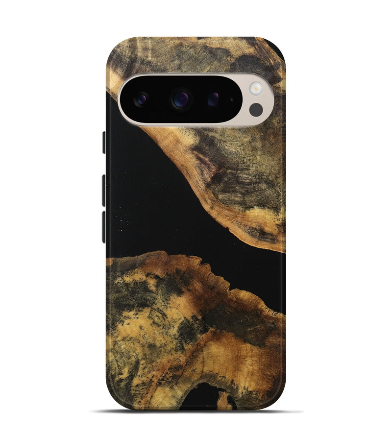 Pixel 9 Pro Wood Live Edge Phone Case - Lelah (Wood Burl, 740584)