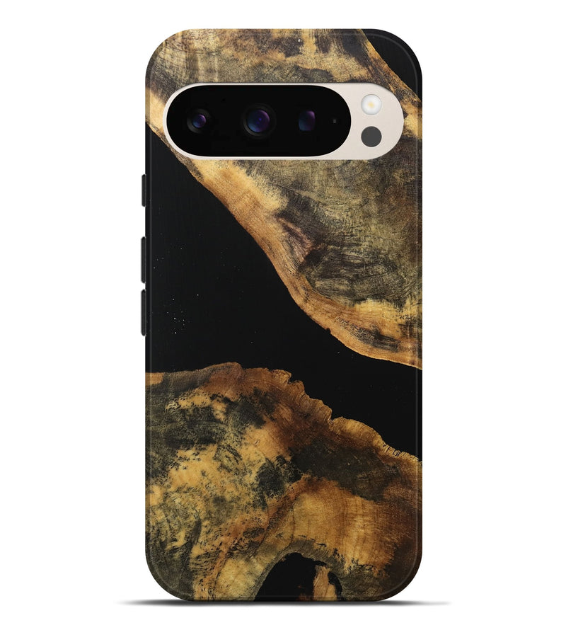 Pixel 9 Pro XL Wood Live Edge Phone Case - Lelah (Wood Burl, 740584)