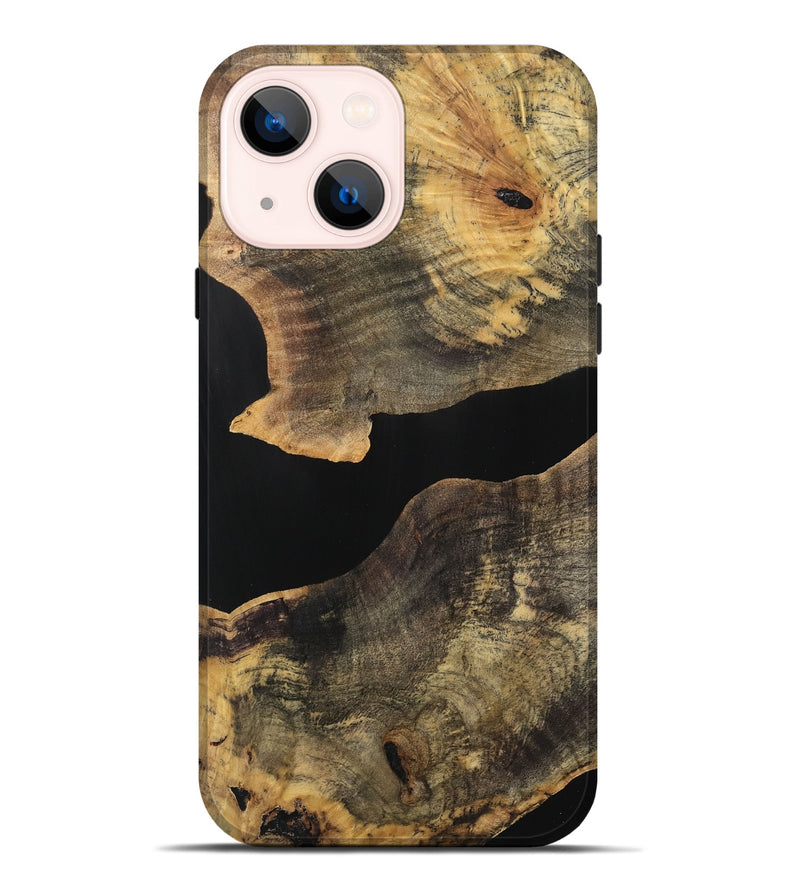 iPhone 14 Plus Wood Live Edge Phone Case - Iliana (Wood Burl, 740586)